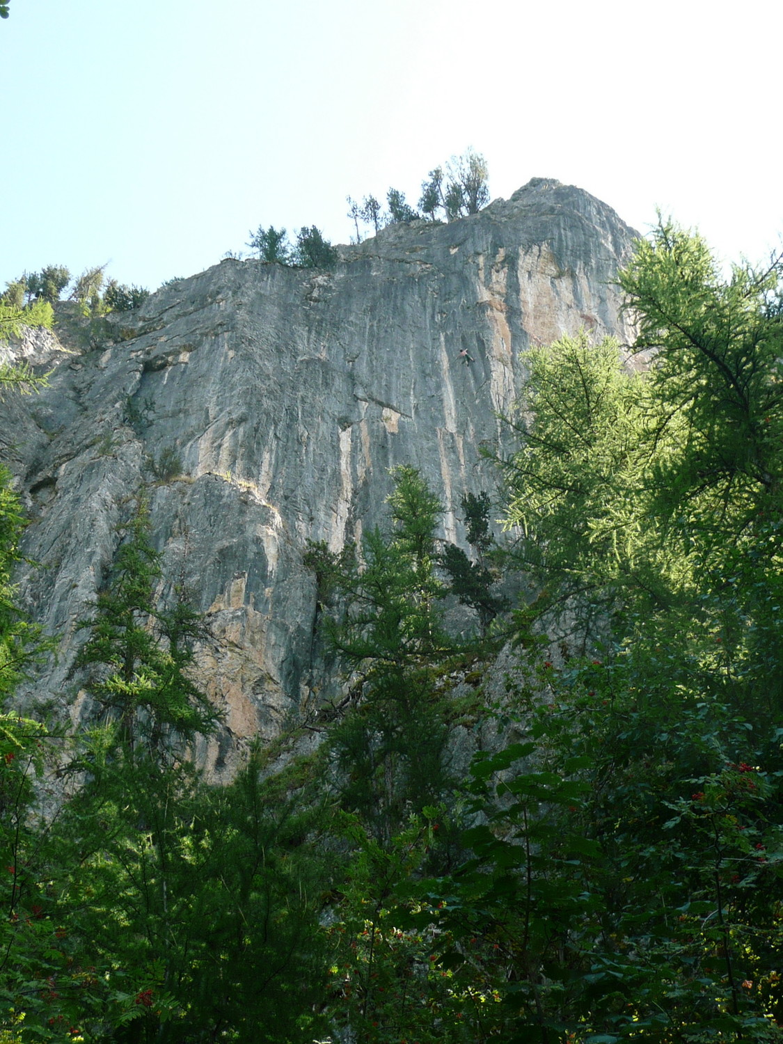 Grimpeur dans le premier secteur