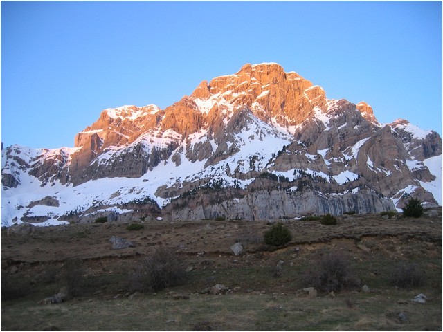 lever du jour sur la Pena Telera