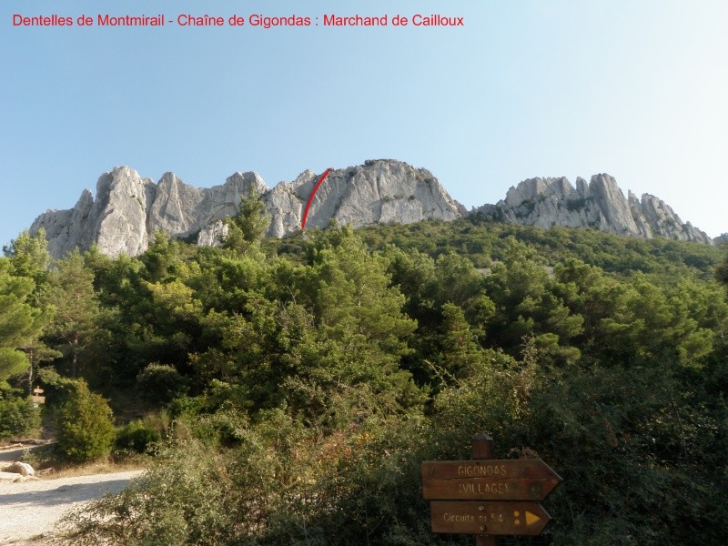 Tracé de la voie "Marchand de cailloux"