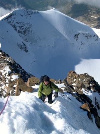 L'uscita della cresta Sella