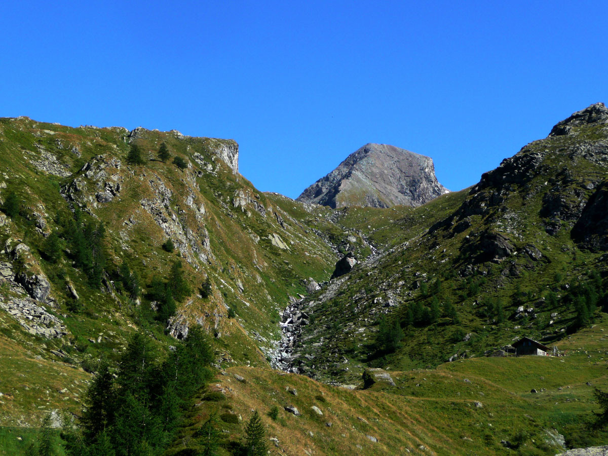 Monte Dela, vue de la montée au Col Fussy