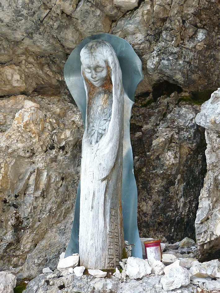 Vierge juste avant le sommet