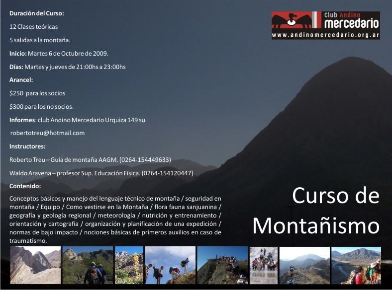 curso de montañismo 2009