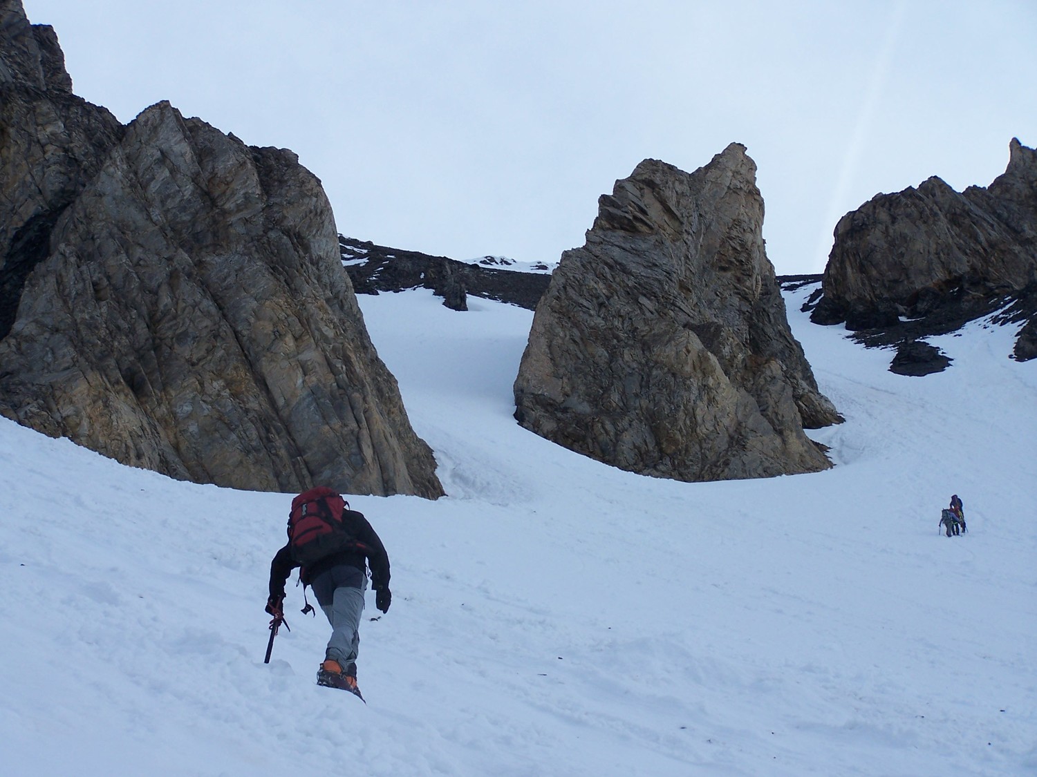 Dans la montée du col de la Parachée