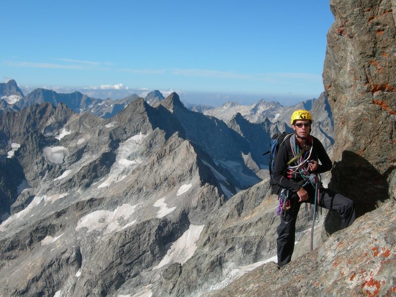 Marc au niveau de la vire du glacier carré