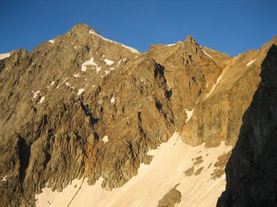 Arête N de Neige Cordier et Brèche de la Plate des Agneaux