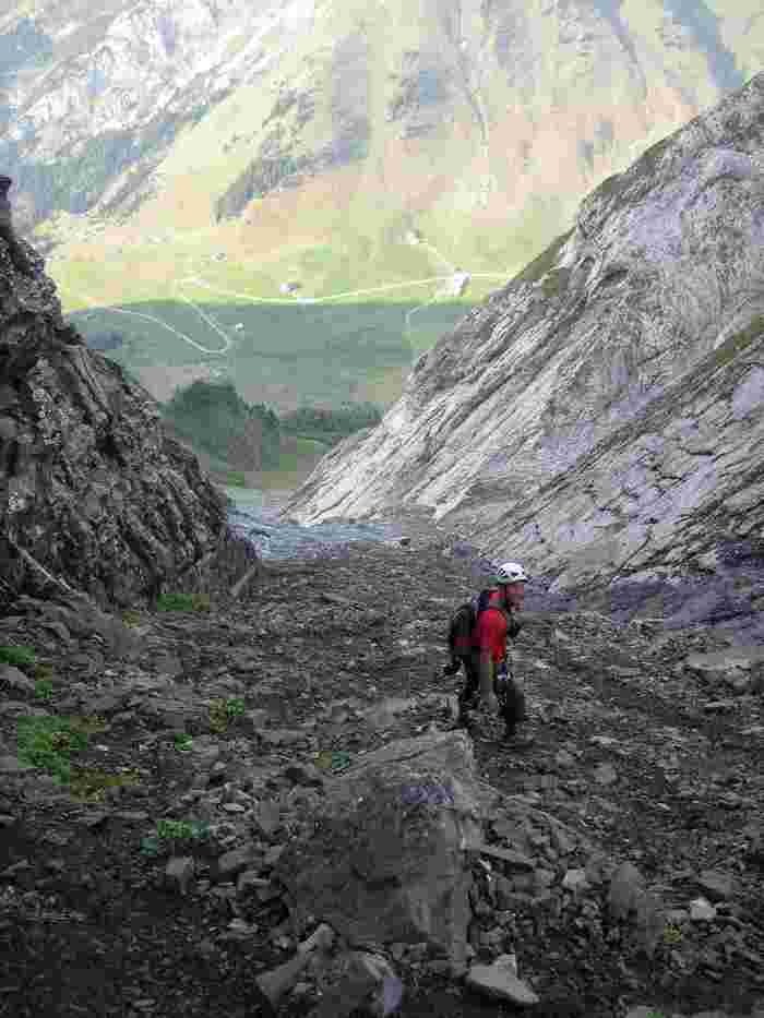 La descente
