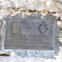La plaque de départ du sentier SOSAT
