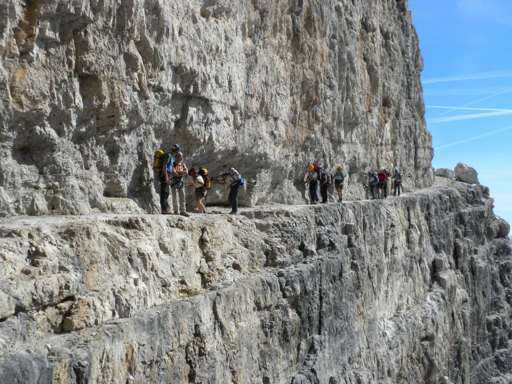 Via Bocchette Centrali, la grande gorge