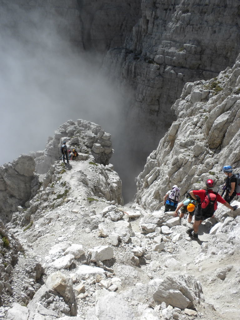 Via Bocchette Centrali, descente sur la brèche