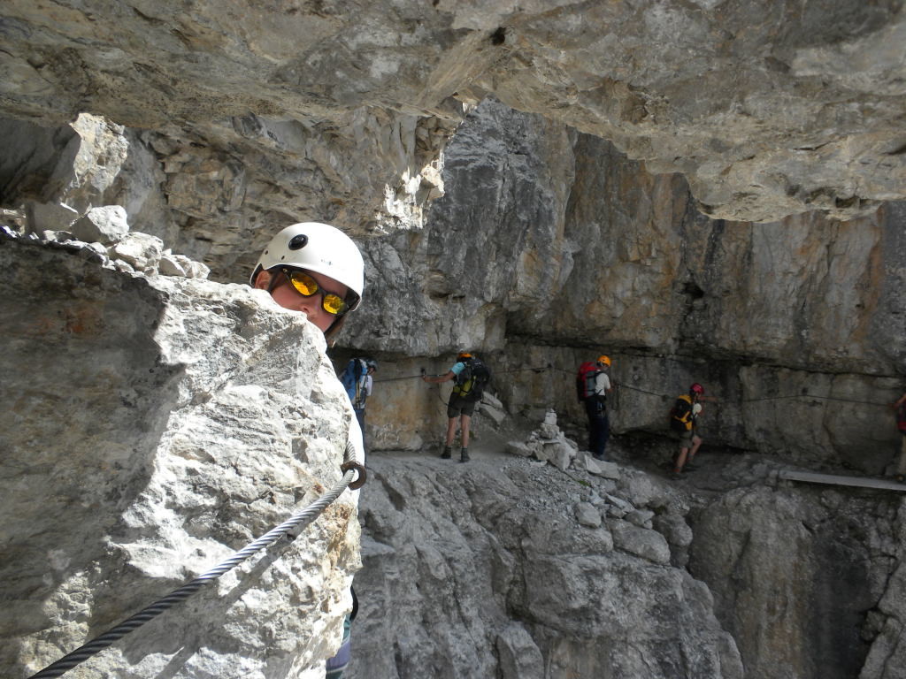 Sous la Cima Brenta, le long de la Via Bocchette Centrali