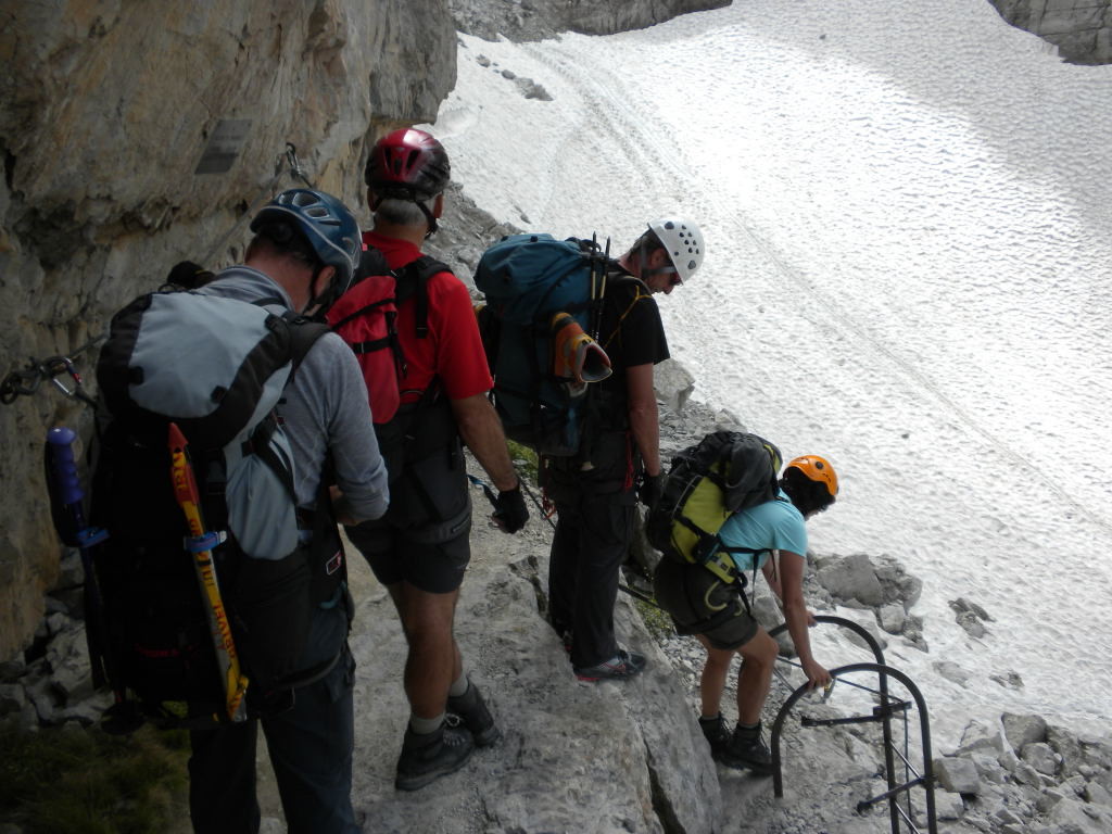 Dernières échelles le long de la Via Bocchette Centrali