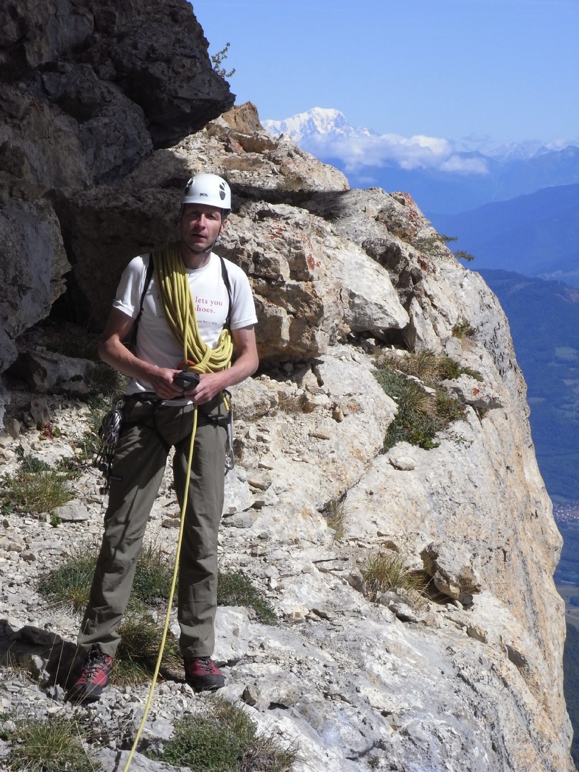 Avec le Mont Blanc en fond