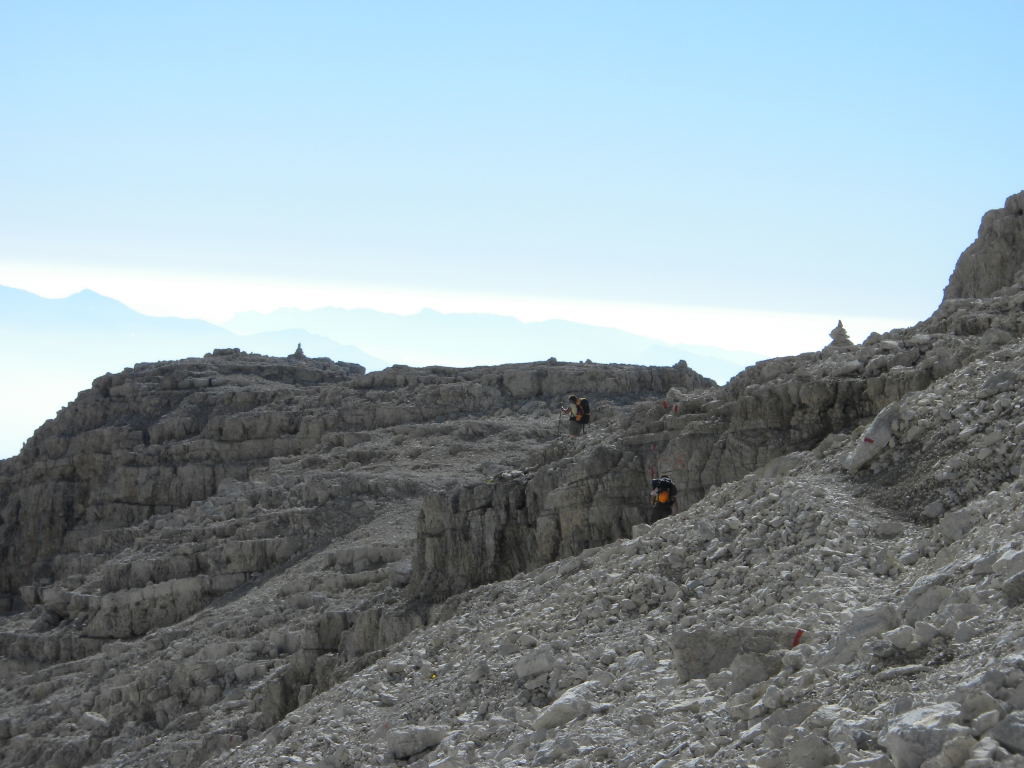 Montée à la Sella della Tosa