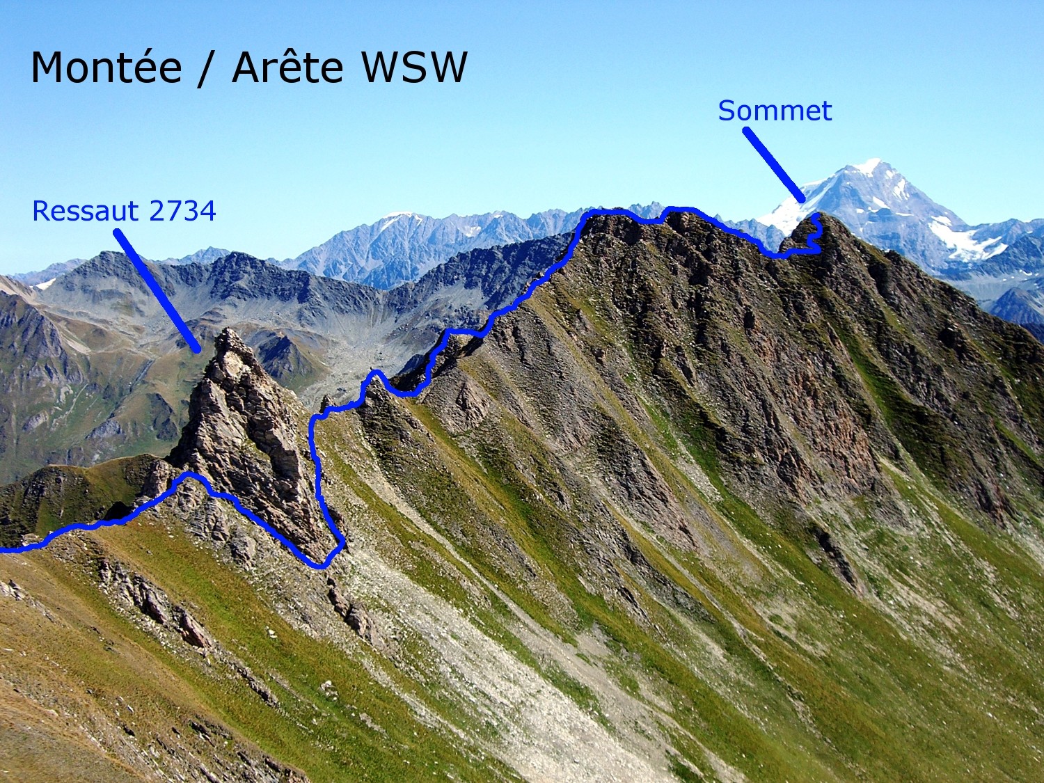 Six Blanc / Arête WSW