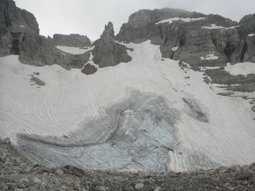 Glacier d'Agola, en montant à la Bocca di Camosci