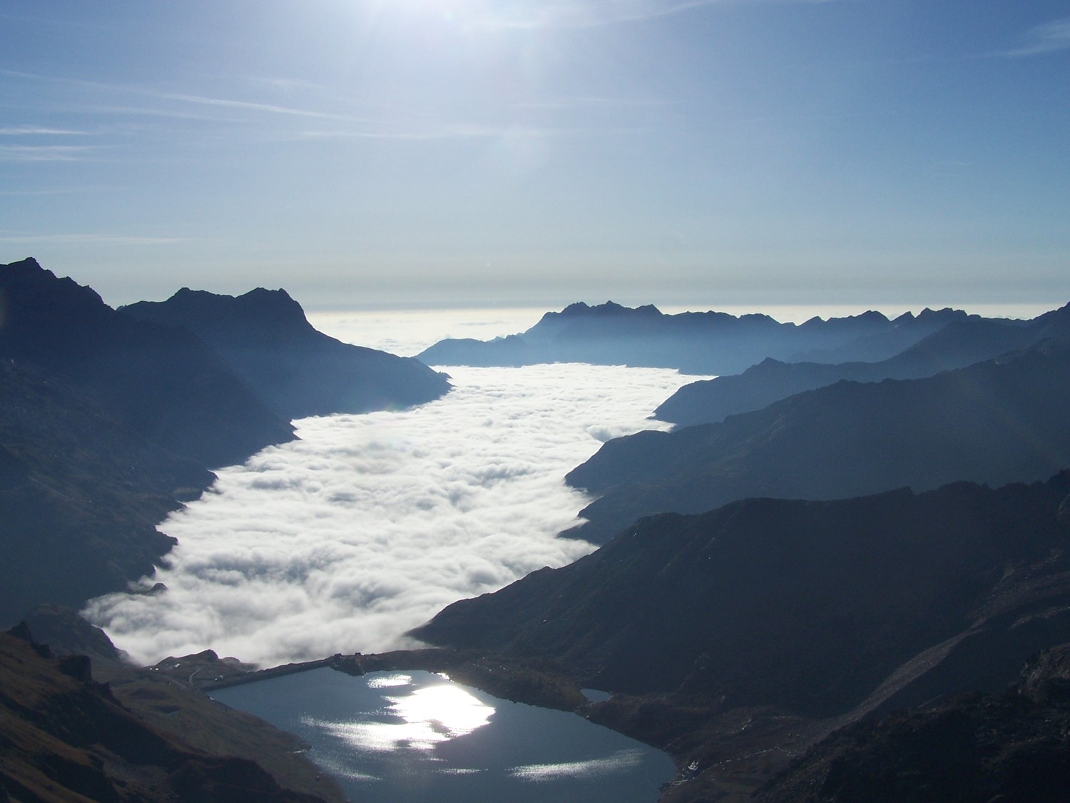 Val Ceresol vu en grimpant l'arete S de la Galise