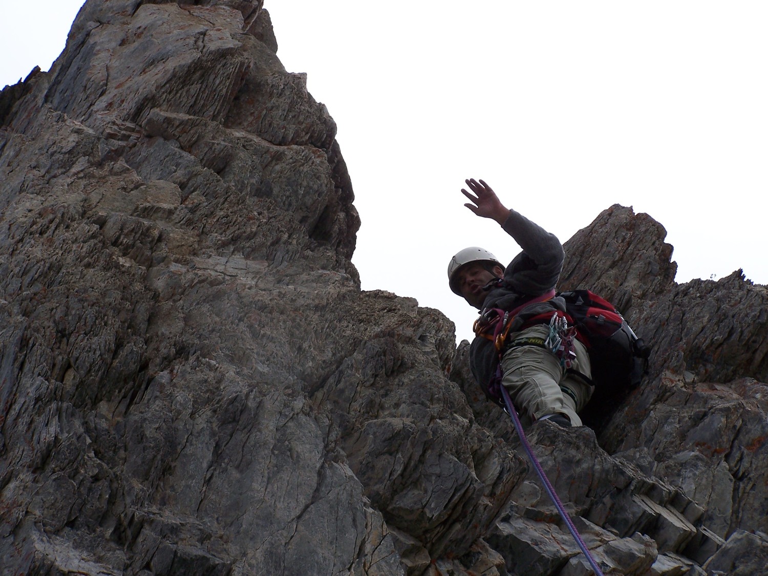 Dans l'arête du Franchet