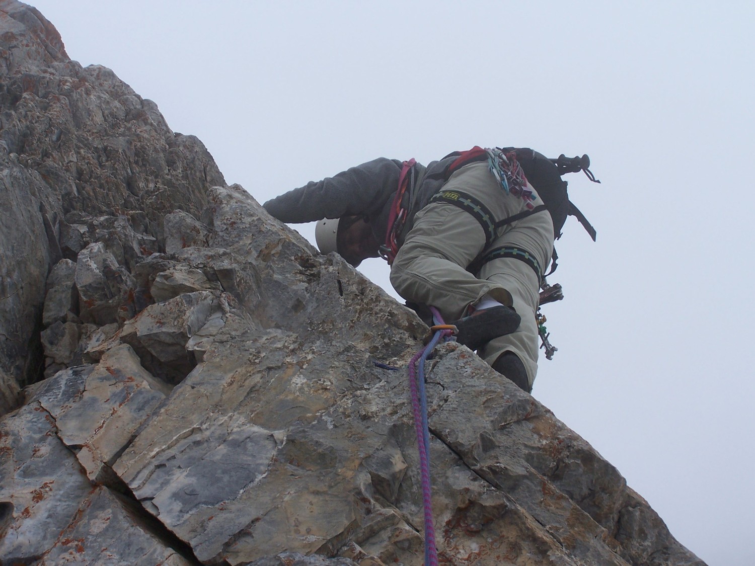 Dans l'arête du Franchet