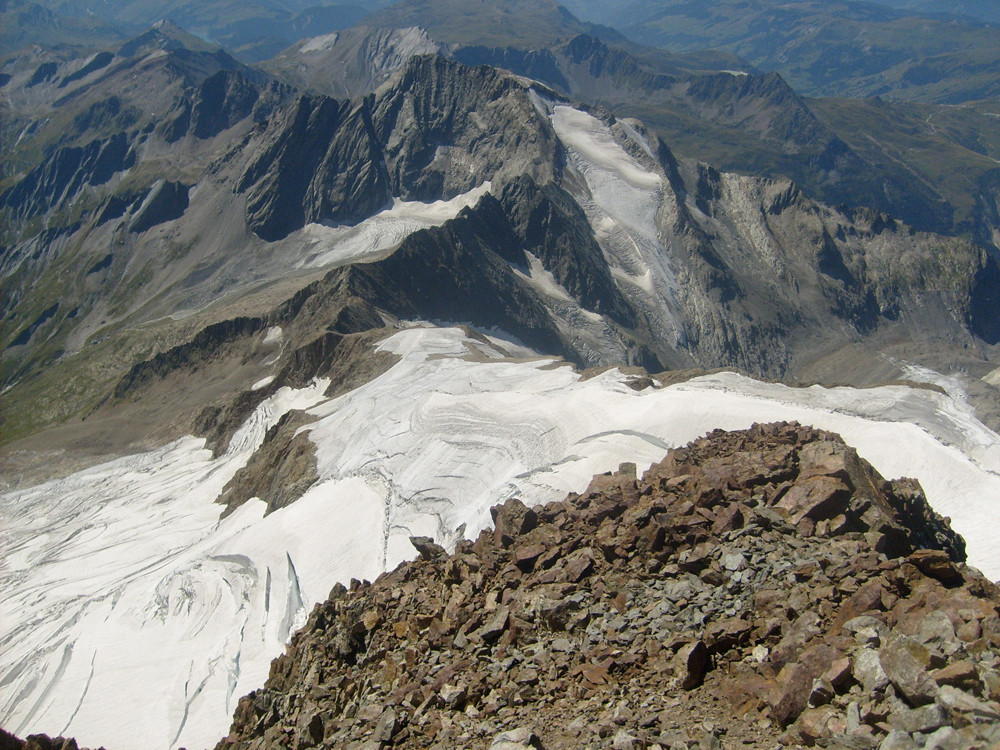 depuis le sommet les dômes et le mont tondu