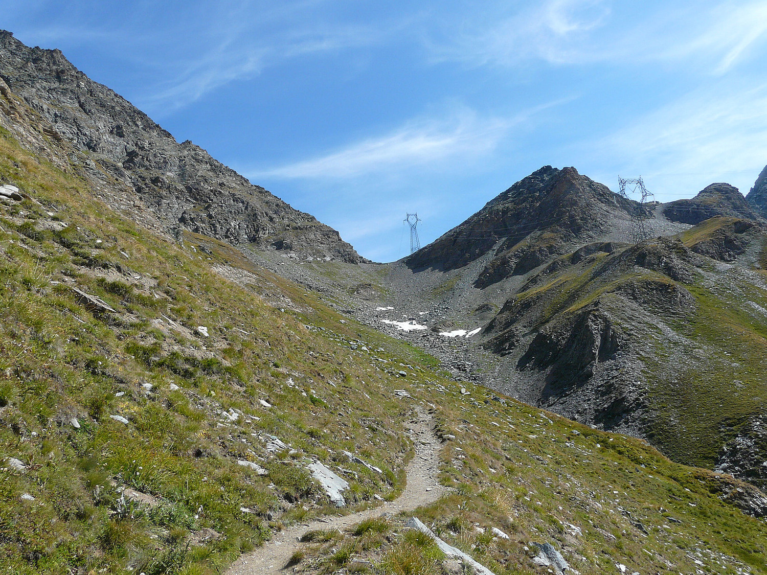 La fenêtre de Champorcher versant vallon d'Urtier