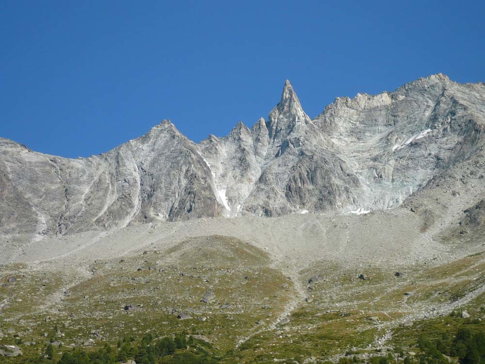 Aig de la Tsa depuis le refuge de la Tsa