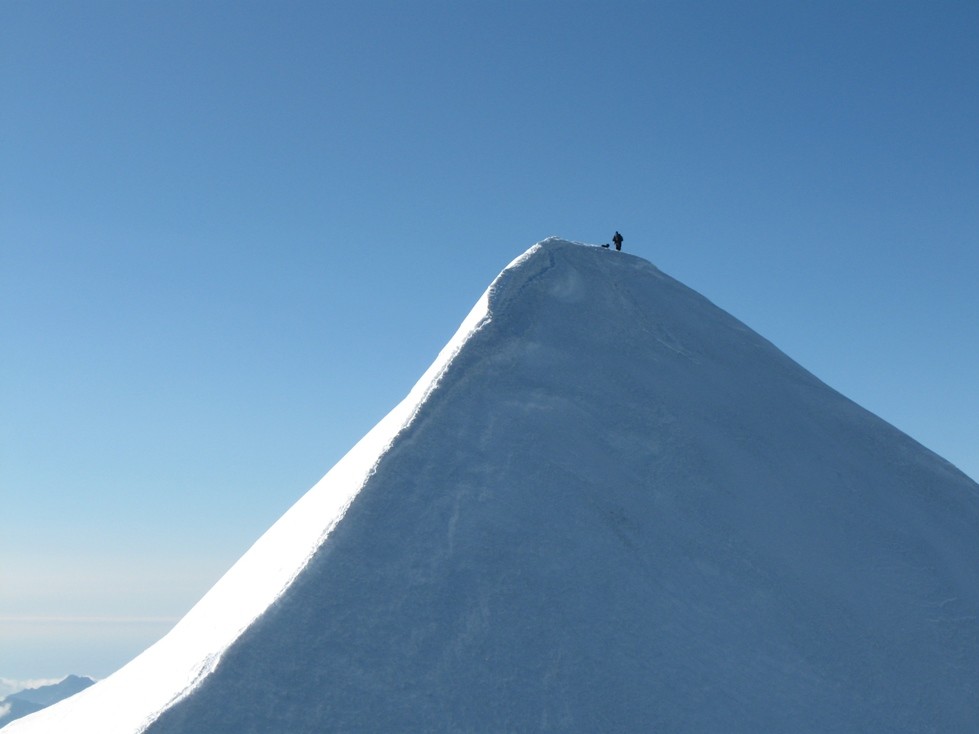 Arête de descente du Castor