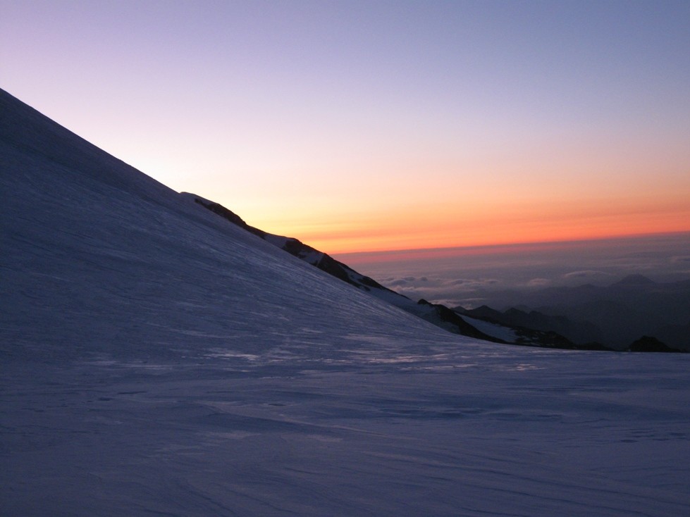 Lever de Soleil sur la plaine du Po