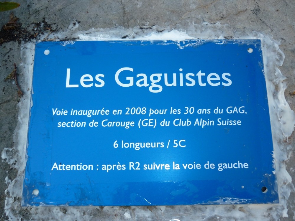 Plaque des Gaguistes