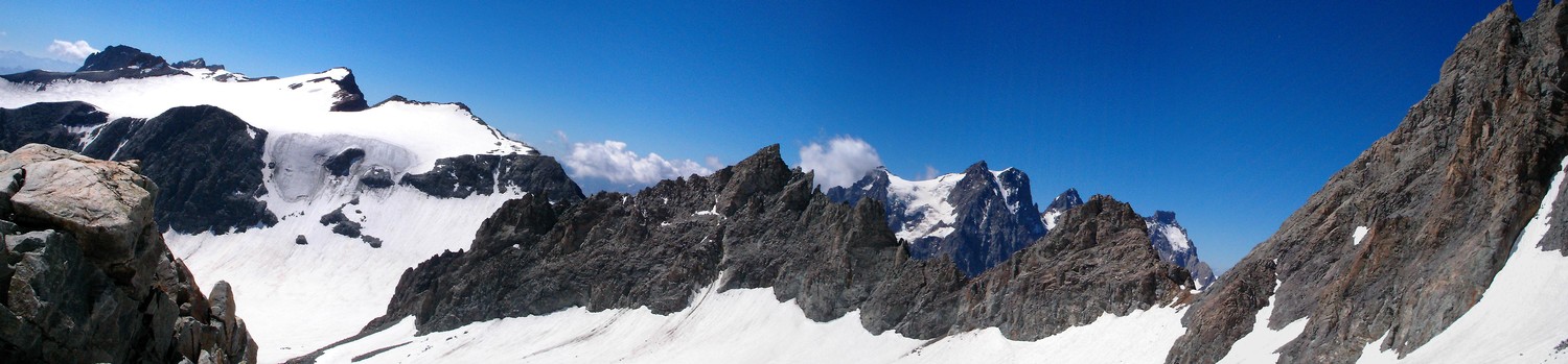 L'autre versant du col vu du glacier du monetier