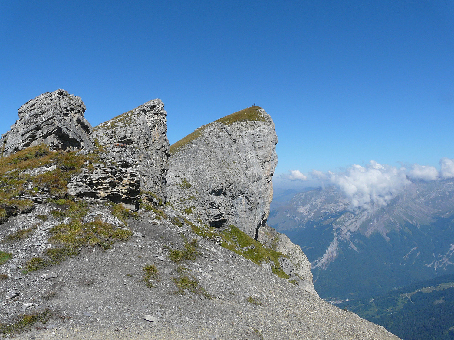 Le sommet de la pointe de Sales