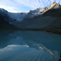 Glacier de Moiry et Pointe de Mourty