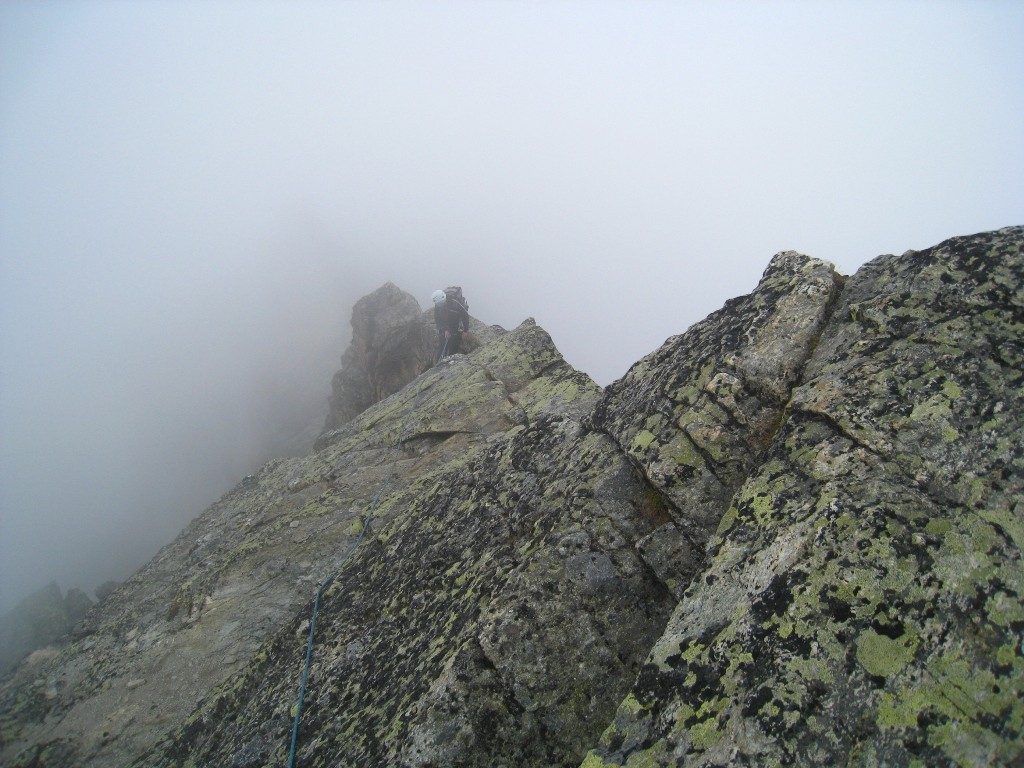 La descente du sommet principal