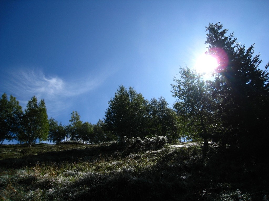 Au-dessus, c'est blue sky!
