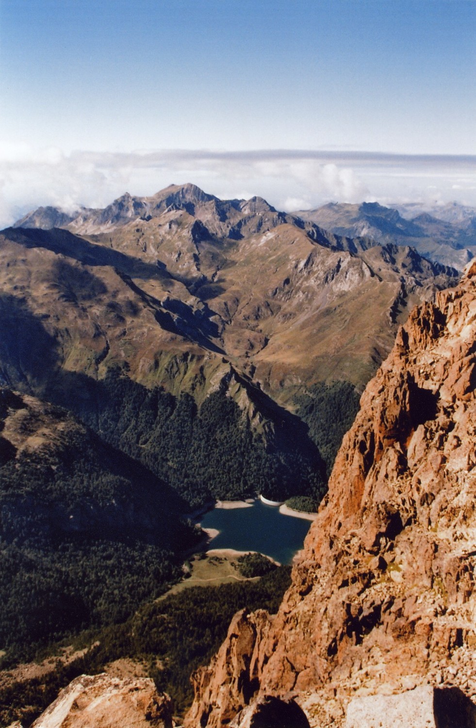 vue du sommet de l'Ossau
