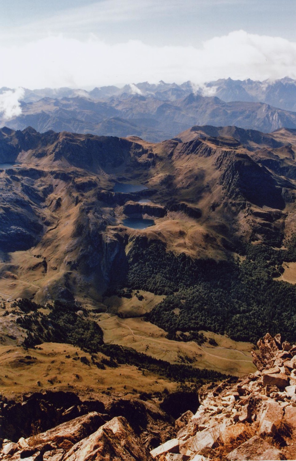 vue du sommet de l'Ossau
