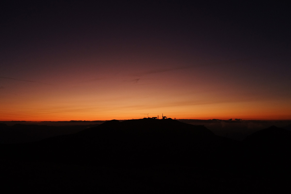 Crépuscule au dessus de la Croix de Chamrousse