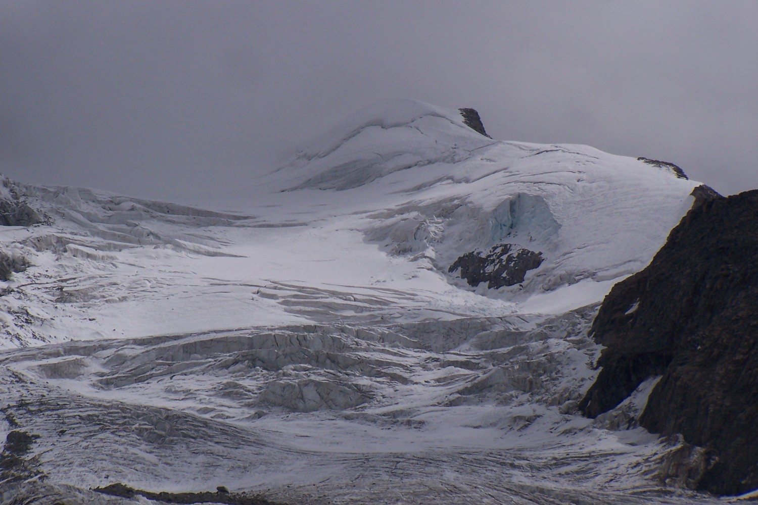 Glacier de Laveciau depuis le refuge Chabot