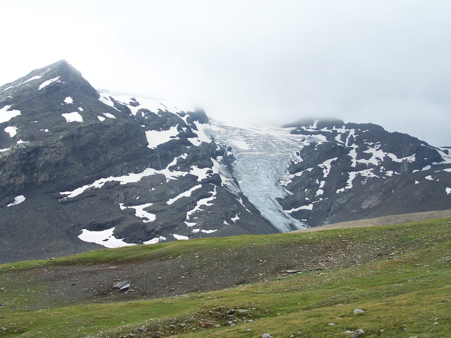 Chute du glacier d'Argerey, Mt Miravidi