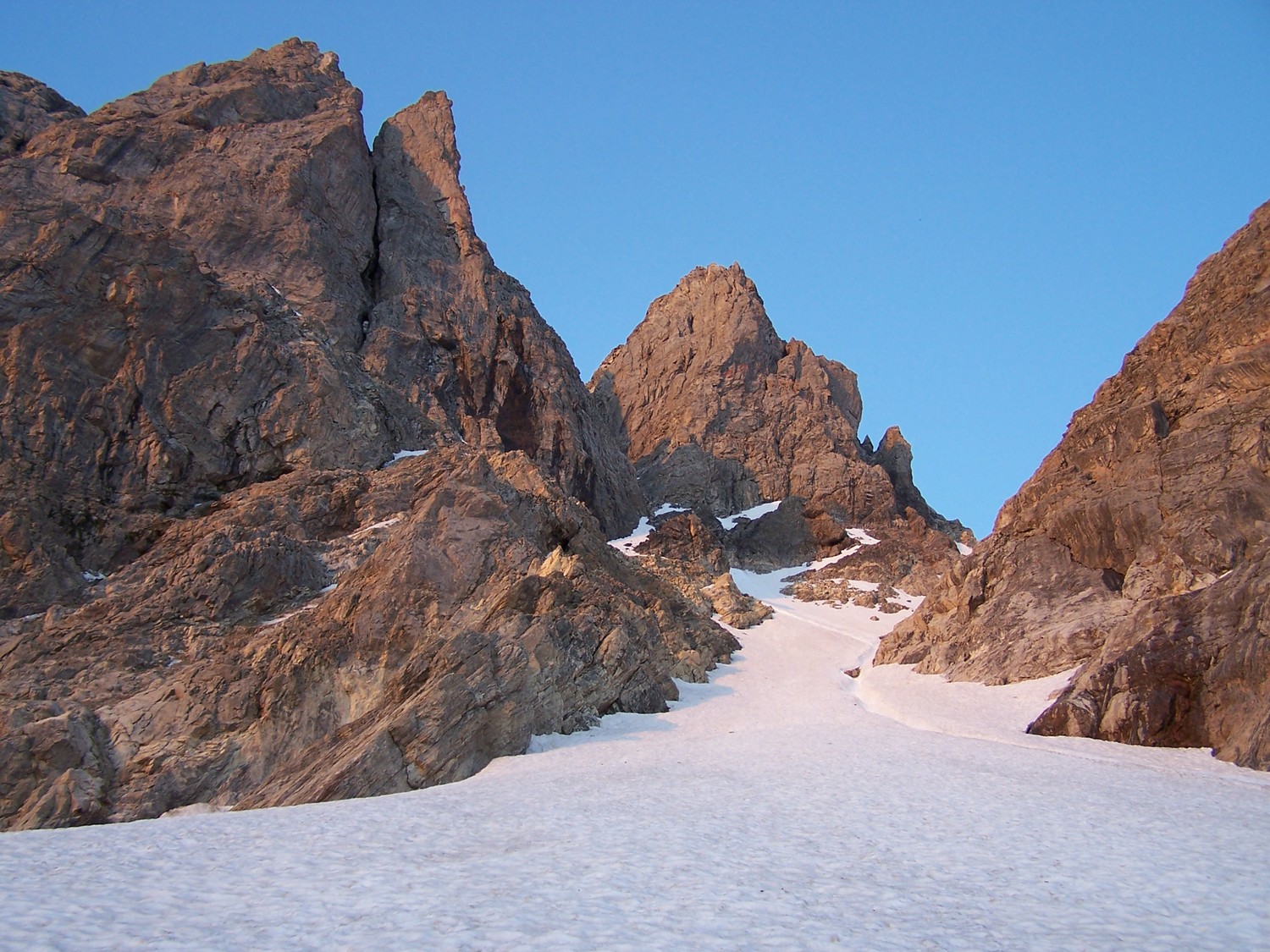 Couloir de la Clapière au Gd Galibier