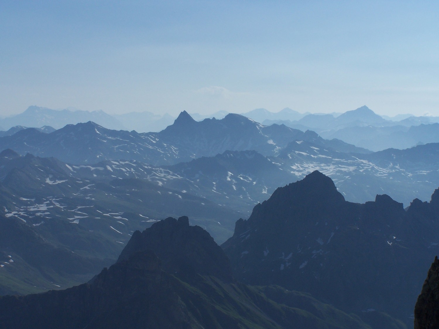 Cerces, Thabor et Hte Maurienne vu du Gd Galibier