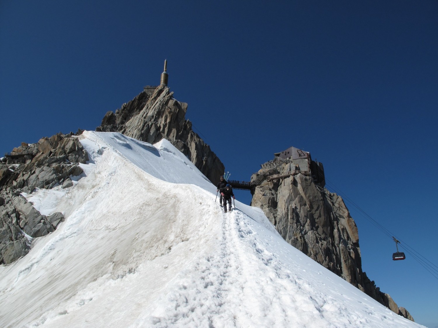 sur l'arete
