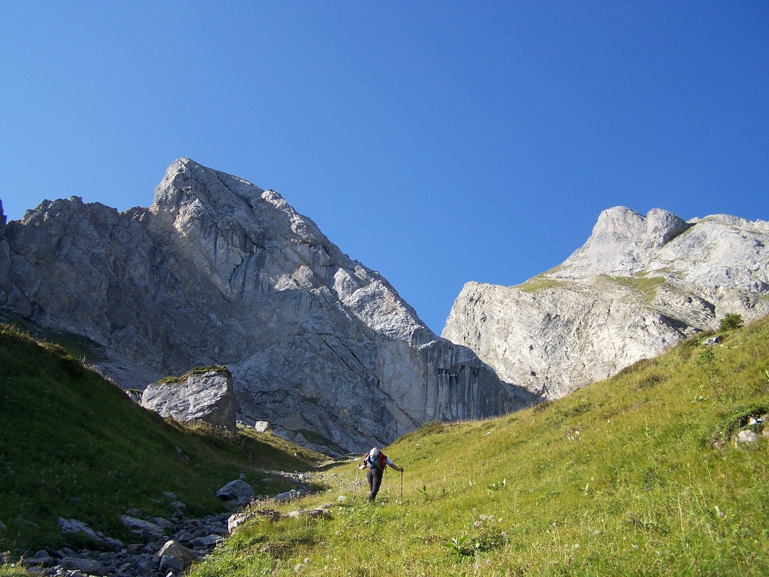 Nico dans la combe à Marion