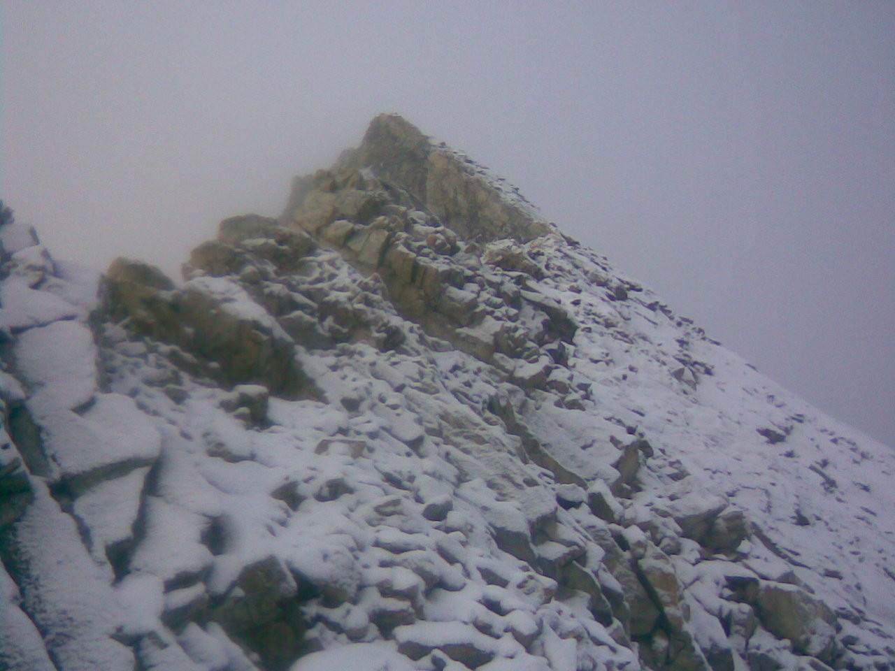 sur l'arête finale