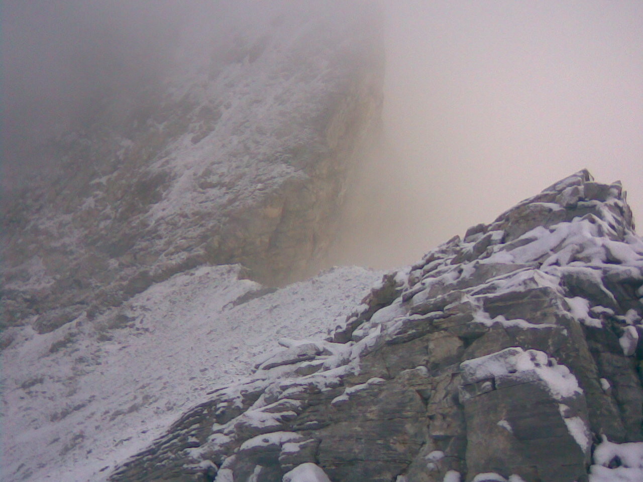 Du sommet vue sur le col Bobba