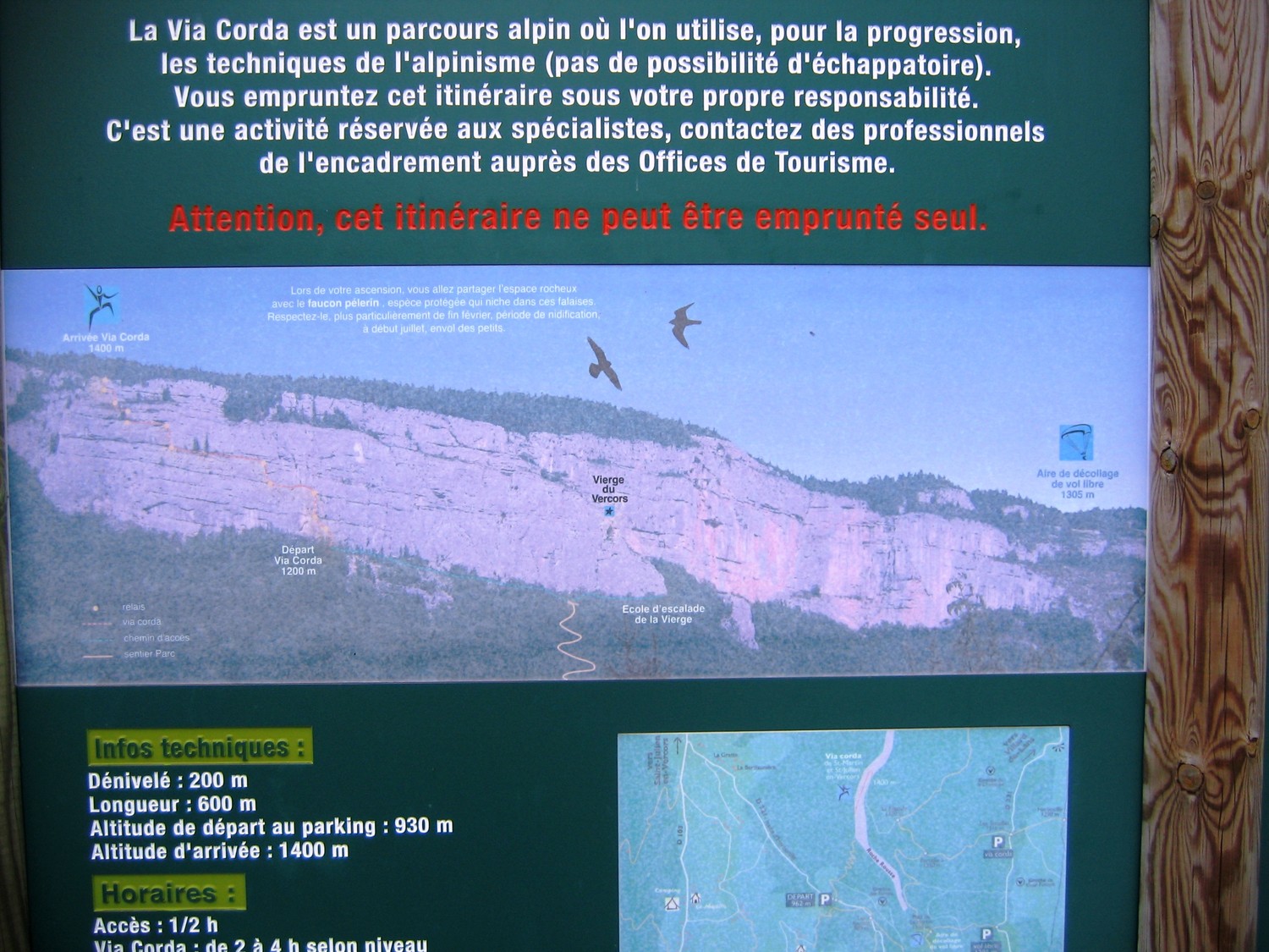 via corda vierge du Vercors
