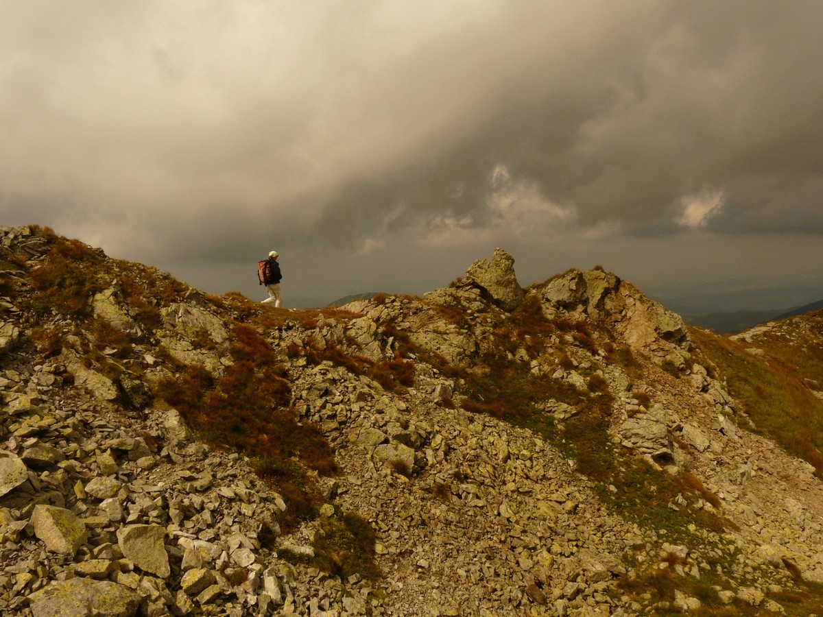 Sur la crête en descendant du Hrubý vrch