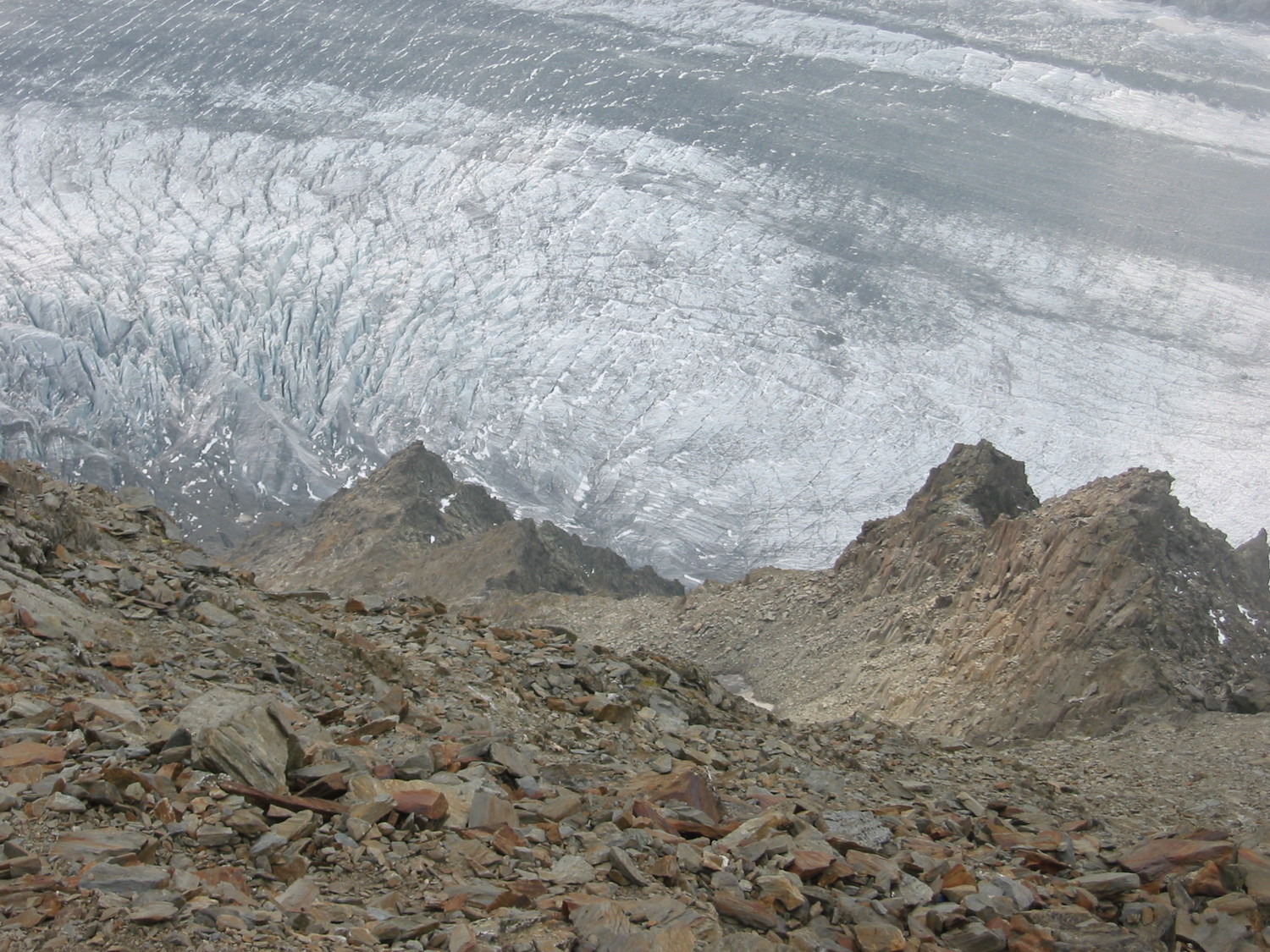 Dans la descente vers le glacier Obers Irschmeer