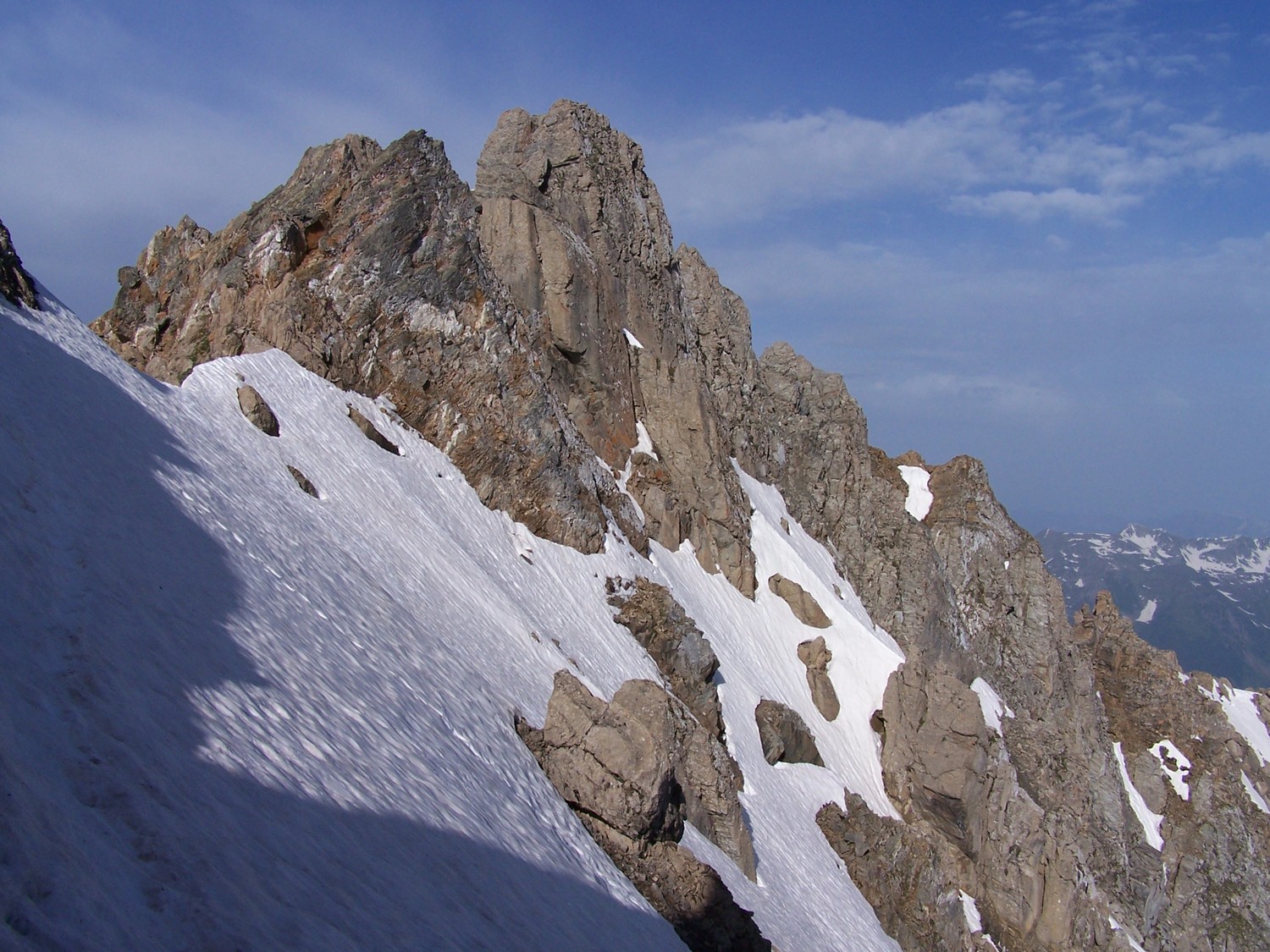 Pente sommitale et l'antécime 2881m des Gds Fonds