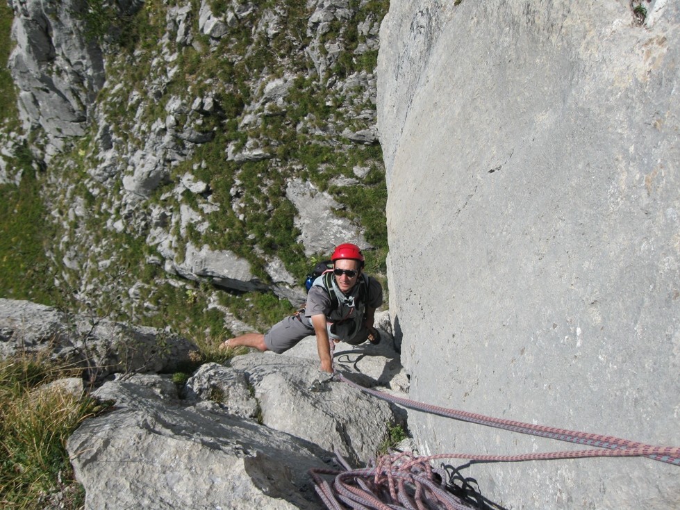 Fabien à la sortie du dièdre de L2